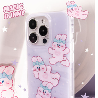 Bluelife purple bunny phone case เคสซิลิโคนลายกระต่ายม่วง