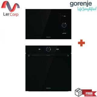 [0% 10 เดือน] (Gorenje) เตาอบไมโครเวฟ BM235G1SYB + เตาอบระบบเดียว แบบติดตั้งฝัง BOS6737SYB