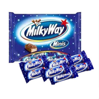 Milky Way Mini Chocolate แคนดี้บาร์ช็อกโกแลตนม 1 ถุงมี 20 ชิ้น