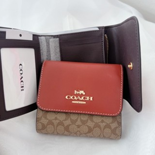 ส่งฟรี​ ผ่อน​0% NEW COACH CF369 SMALL TRIFOLD WALLET​