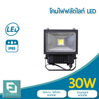 FL-Lighting โคมไฟฟลัดไลท์ สปอตไลท์ LED 30W รุ่นFL2004E / Floodlight 30W แสงวอร์มไวท์ 3000K / แสงเดย์ไลท์ 6000K