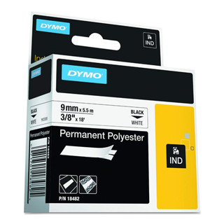 DYMO : DYM18482* สติ๊กเกอร์พิมพ์ฉลาก Permanent Adhesive Fabric Label Tape 3/8 Inch.