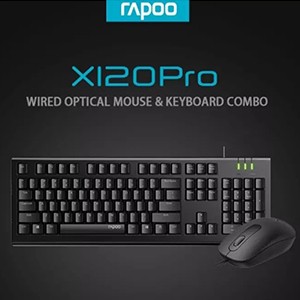 (2IN1) USB RAPOO (X120PRO) BLACK