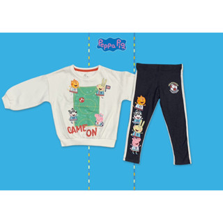 ✅ [2-3Y] Peppa Pig Jumper And Leggings Set ชุดเซต กันหนาว และกางเกงเลคกิ้ง