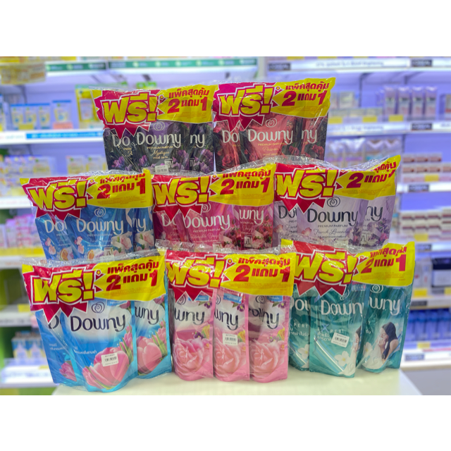 Downy ดาวน์นี่ น้ำยาปรับผ้านุ่ม แบบเติม 470ml รุ่นแพค3ถุง