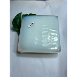 opal white glass block 963 gram 5x5 inch OPAL  Glass rough พลอย ก้อนกระจก 0.963 (GRAM ) กรัม