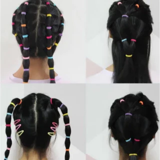 Fashion หนังยางรัดผมแฟชั่น หลากสี 2 ขนาด ทั้งเล็กและใหญ่ ยางมัดผมยกแพ็ค สีสันสดใส 1 ห่อ คละสี พร้อมส่งจากไทย Q-11