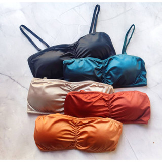 สินค้าพร้อมส่งจากไทย💥Sanay Bra💥(A708) บราสายเดียว 3 ตะขอหลัง สายปรับ-ถอดได้ สีเมทัลลิคสวย