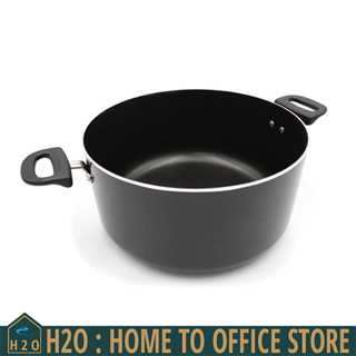 [พร้อมส่ง] Cooking Pot หม้อเคลือบ หูจับหุ้มพลาสติก 30 x 46 x 15 cm