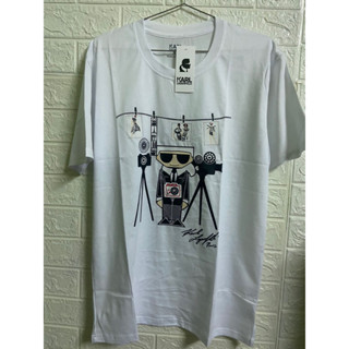 Karl Lagerfeld t-shirt off-white ลายใหม่