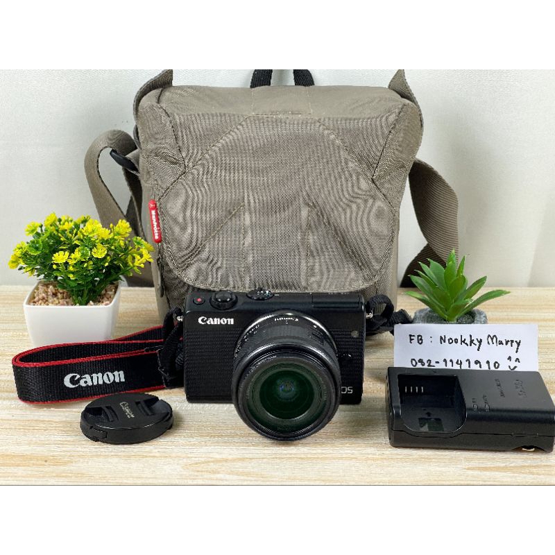 Canon EOS M100 + Lens 15-45 mm ปกศ.สภาพนางฟ้า 99%