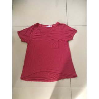 เสื้อยืด สีบานเย็น size L ป้าย YADA