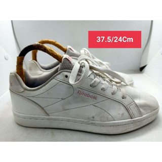 Reebok  Size 37.5 ยาว 24 รองเท้ามือสอง ผ้าใบ แฟชั่น ทำงาน ลำลอง เดิน  เที่ยว วิ่ง ออกกำลังกาย เกรด A+(P2)