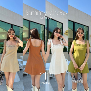 Mute - Jammy dress มินิเดรสผ้าลินินอย่างดีไม่มีซับใน ผ้าหนา เดรสสั้น ชุดไปทะเล ชุดไปคาเฟ่