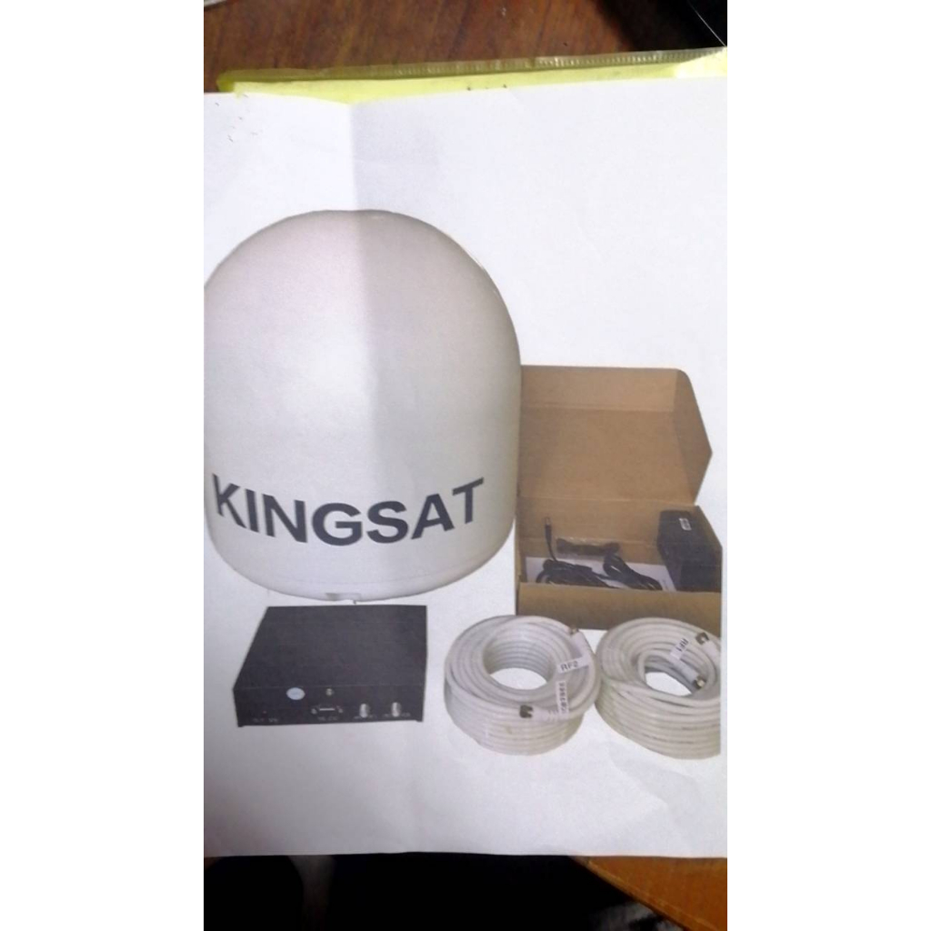 หัวโดมรับสัญญานทีวีดาวเทียม Kingsat พร้อมอุปกรณ์ติดตั้งครบชุด ราคาไม่รวมกล่องPSI ไม่รวมVAT