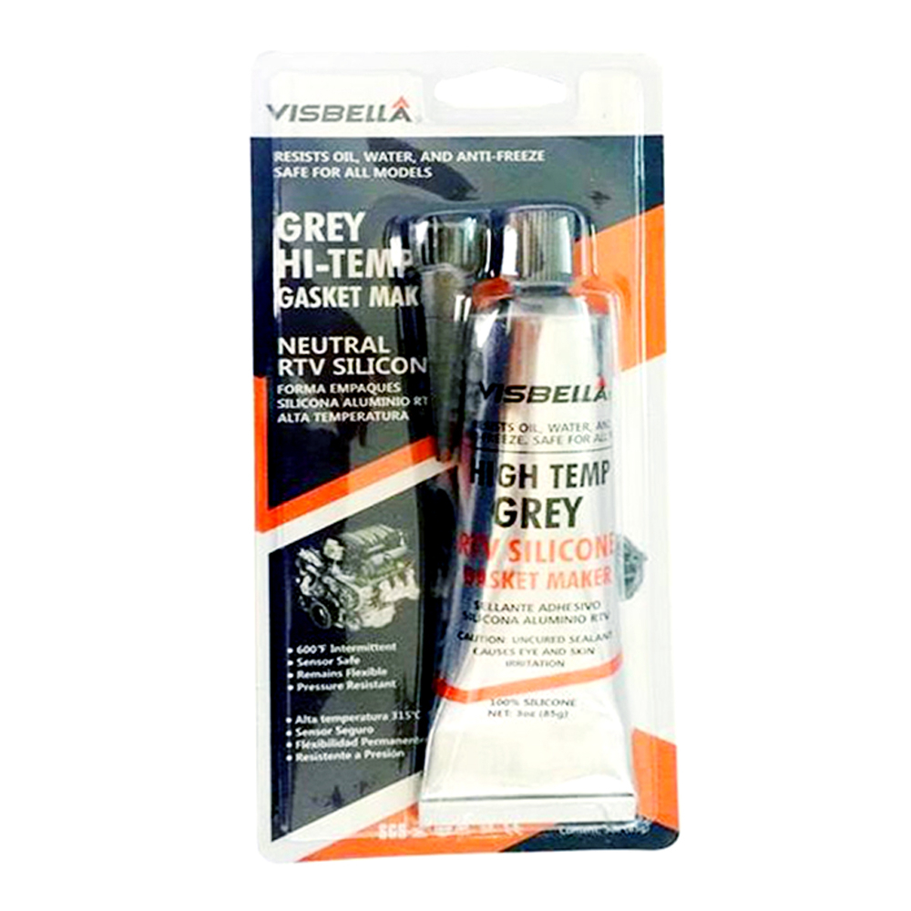 กาวซิลิโคน Visbella Silicone Gasket Maker กาวปะเก็น กาวทาประเก็น กาวปะเก็นทนความร้อนสูง สีเทา T0295