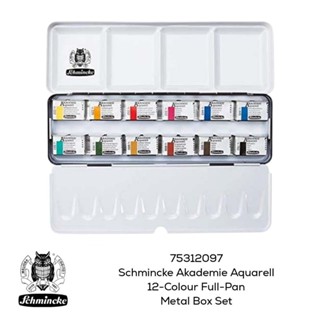 75312 Schmincke Akademie Aquarell 12-Colour Full-Pan Metal Box Set | Sweet Film Bar