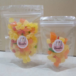 [Hamsterth]ผลไม้อบแห้ง4 ชนิด ขนมแฮมสเตอร์ ขนมสัตว์เลี้ยง
