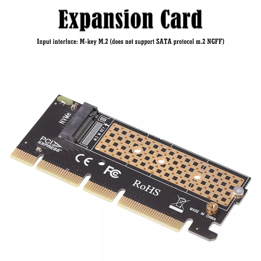 PCI-Express PCIE  X4 to M2 SSD NVME Adapter Card M Key Interface NVME SSD  M2 PCI-E Riser Card | Shopee Thailand