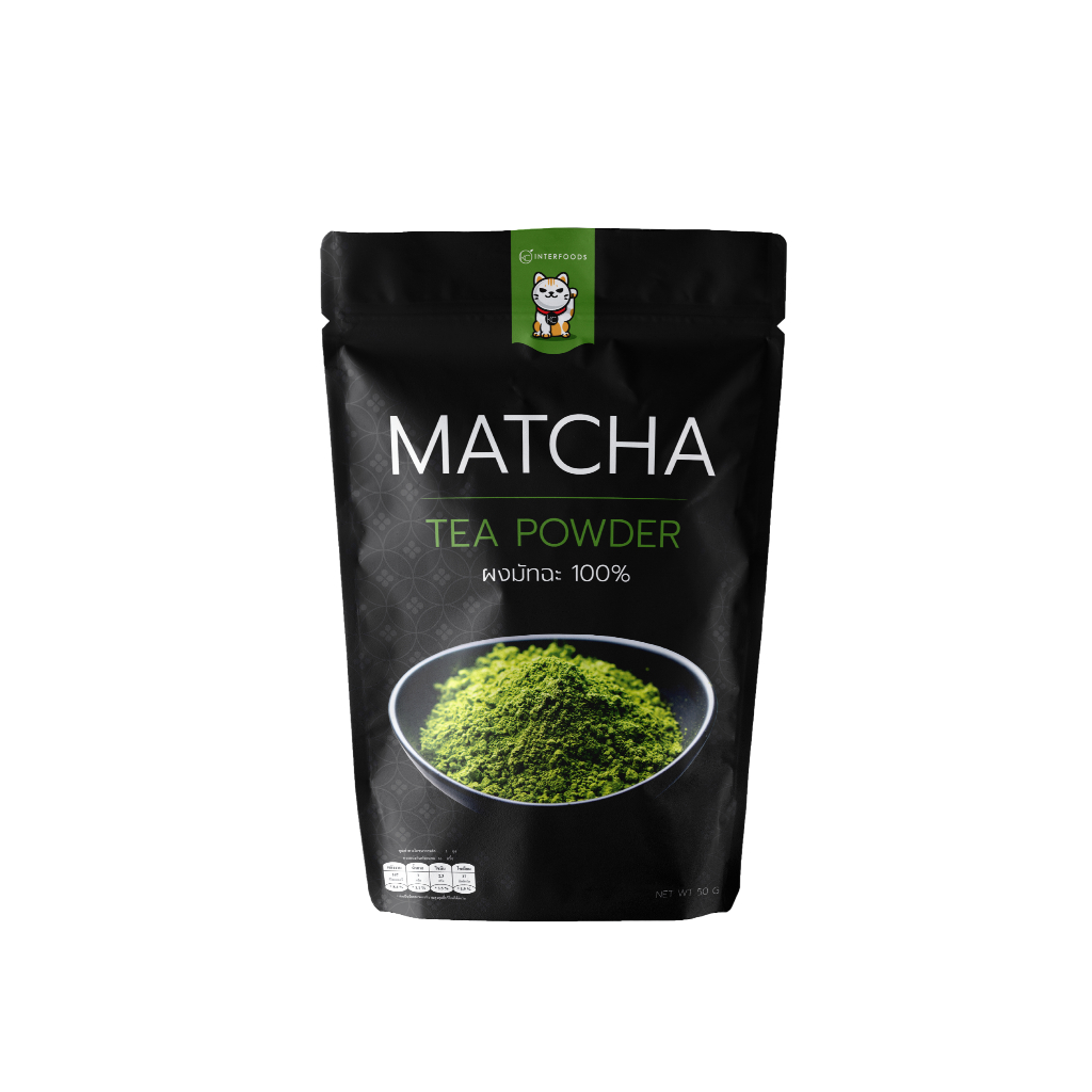 ผงชาเขียวมัทฉะ 100% สูตรพรีเมี่ยม 100 กรัม (Premium Matcha Green Tea 100%)