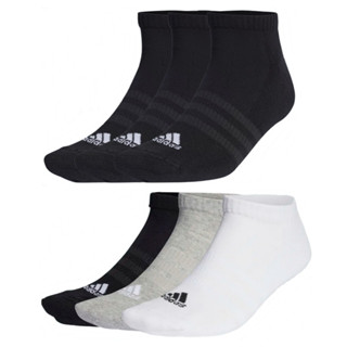 Adidas ถุงเท้า Cushioned Low-Cut Socks 3 Pairs (2สี)