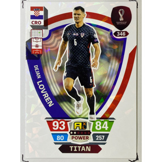 Dejan Lovren การ์ดนักฟุตบอล ฟุตบอลโลก Worldcup 2022 การ์ดสะสม croatia การ์ดนักเตะ โครเอเชีย