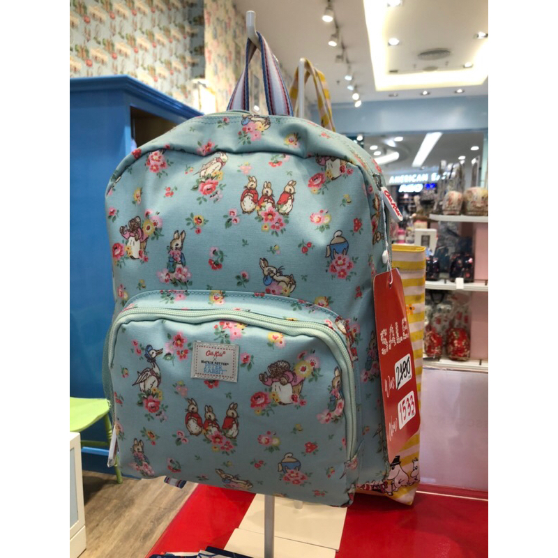 cath kidston แท้💯 Backpack with Mesh Pocket Beatrix Potter Ditsy