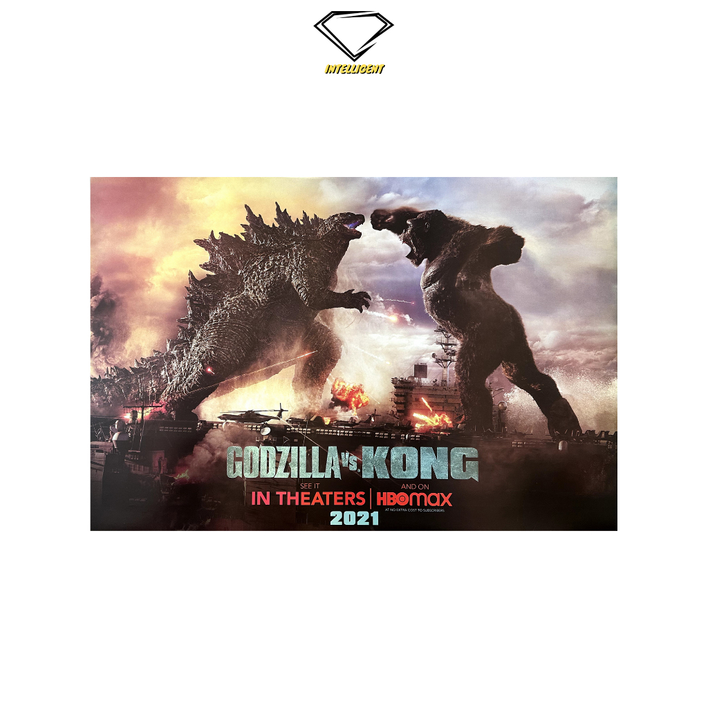 💎Intelligent | โปสเตอร์ Godzilla vs. Kong | ขนาด 23.5x34.5 นิ้ว | x 1 แผ่น ก็อดซิลล่า โปสเตอร์หนัง โปสเตอร์นักแสดง