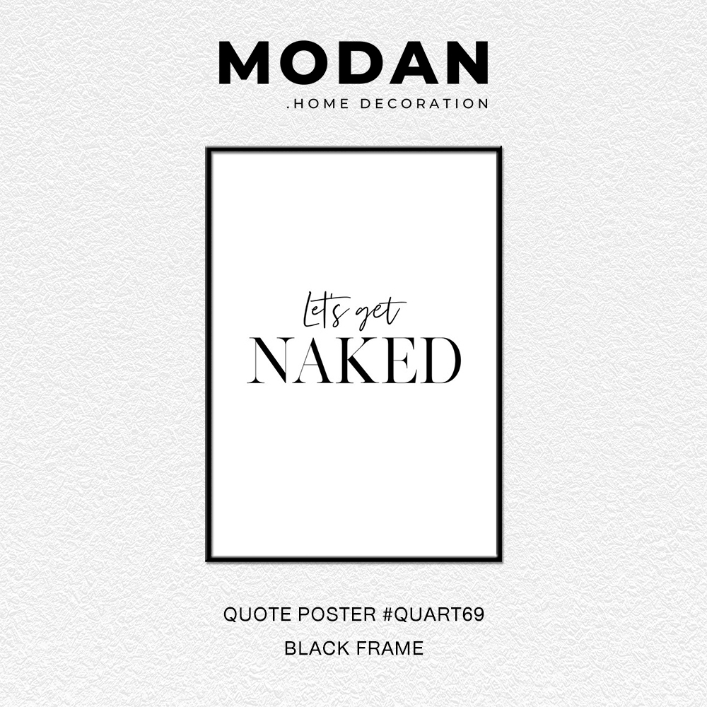 ⚡ พร้อมจำหน่าย ⚡ MODAN ภาพตกแต่งบ้านสไตล์โมเดิร์น QUOTE POSTER ART รหัส QUART69