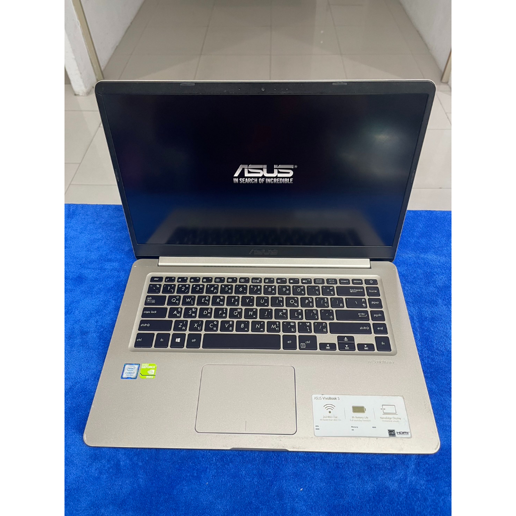 ASUS VIVOBOOK S510UQ-BQ283 (GOLD) i7-7500U 2.70 GHz RAM 8 GB SSD M.2 128 GB + HDD 1 TB NVIDIA GeForc