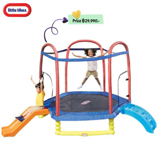 แทรมโพลีน มาใหม่ ใหญ่มากกก มีสไลเดอร์ ยี่ห้อ Little tikes Climb n Slide 7ft. Trampoline™