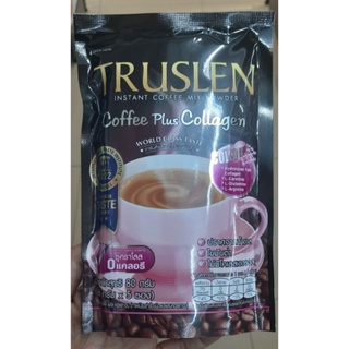 ทรูสเลน Truslen Coffee Plus Collagen กาแฟผสมคอลลาเจนจากปลาน้ำลึก ผิวสวย คุมน้ำหนัก 16กรัม 5 ซอง