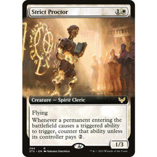 [MTG] Strict Proctor
(Extended Art) [STX] [WHITE] [RARE] [NORMAL] [ENG] (การ์ดเมจิค / Magic the Gathering)