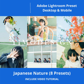Adobe Lightroom Preset Desktop &amp; Mobile - Japanese Nature (8 Presets)