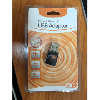 USB Wifi มินิไวไฟ AC600 Mbps 2.4G / 5G  สำหรับต่อไวไฟกับเครื่องแล็ปท็อปที่ไม่มี WI-FI ในเครื่อง แถมฟรีแผ่นลงไดรฟ์เวอร์❗❗