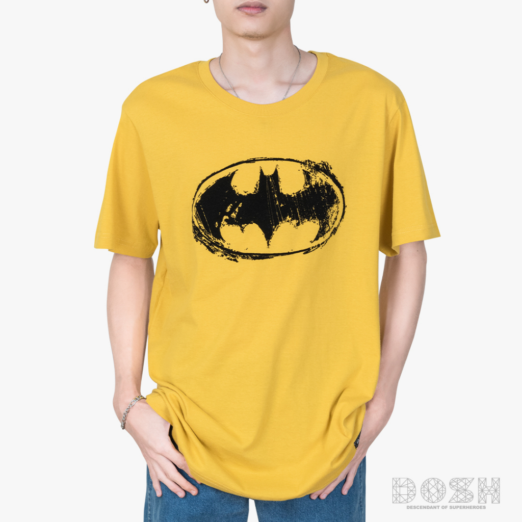DOSH MEN'S T-SHIRTS BATMAN เสื้อยืดคอกลมผู้ชาย FBMT5298-YE