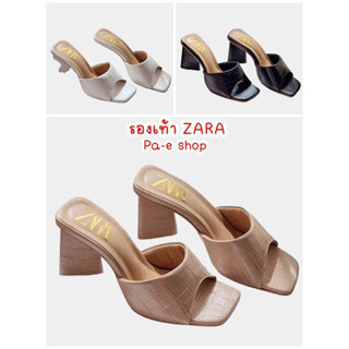 รองเท้า ZARA ส้นสูงหนา ส้นสามเหลี่ยม**มีเก็บปลายทาง**รองเท้างานแบรนด์รองเท้าแฟชั่น ทรงสวม งานปั้ม คุณภาพดี 🔥🔥 ส่งทุกวัน.