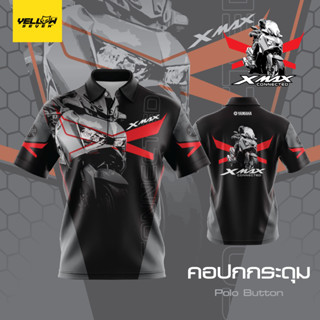 Y7 เสื้อซิ่ง X-MAX CONNECTED แขนสั้น แขนยาว คอกลม คอปก กระดุม พิมพ์ลาย ตรงรุ่น