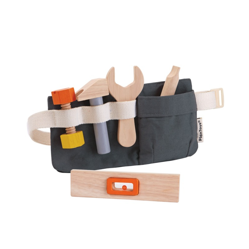 PlanToys ของเล่นไม้ 3485 Tool Belt ชุดเครื่องมือช่างคาดเอว เสริมพัฒนาการ สำหรับเด็กอายุ 3 ปี ขึ้นไป