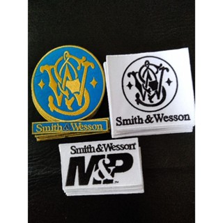 Smith&amp;Wesson ตัวรีดติดเสื้อ อาร์มติดเสื้อ งานปัก งานdiy มี3แบบ