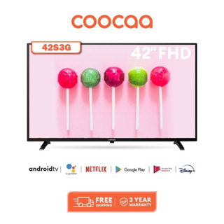 ราคาCOOCAA 42S3G ทีวี 42 นิ้ว Inch Android TV LED  TV  Youtube Built-In FHD Television