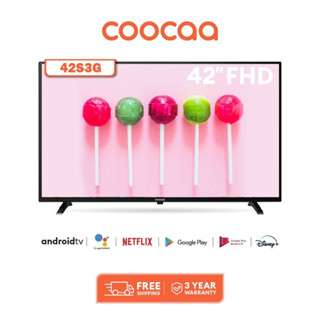 แหล่งขายและราคาCOOCAA 42S3G ทีวี 42 นิ้ว Inch Android TV LED  TV  Youtube Built-In FHD Televisionอาจถูกใจคุณ