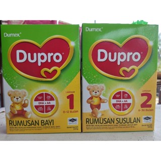 Dumex Dupro นมผงเด็ก สูตร1-2 น้ำหนัก 300 กรัม สำหรับเด็ก 0-36 เดือน