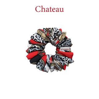 Chateau mini-12cm. ยางมัดผมโดนัท ลายคลาสสิค Classic Pattern Scrunchies