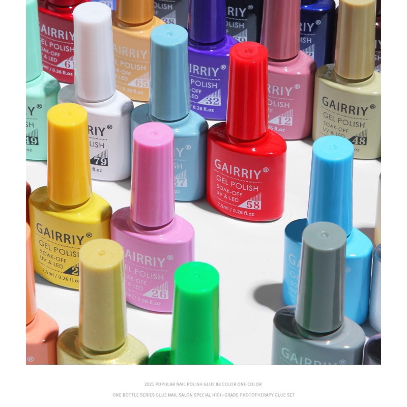 สีทาเล็บเจล GAIRRIY สีสวยเหมือนสีขวดมี 80 สีให้เลือก ขนาด 7.5ml. 🌈พร้อมส่งมาก🌈 - รูปที่ 2