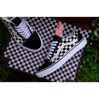 VANS OLD SKOOL Primary Check Black White ลายตาราง แท้100% พร้อมส่ง (สินค้ามีกล่อง)