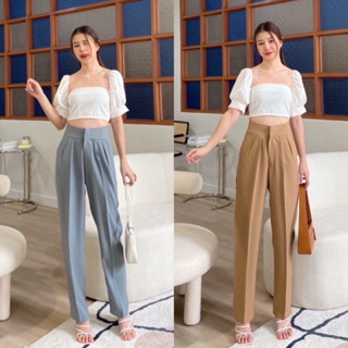 กางเกงทรงลุง ผ้าเบลล่า มีไซส์ S-3XL