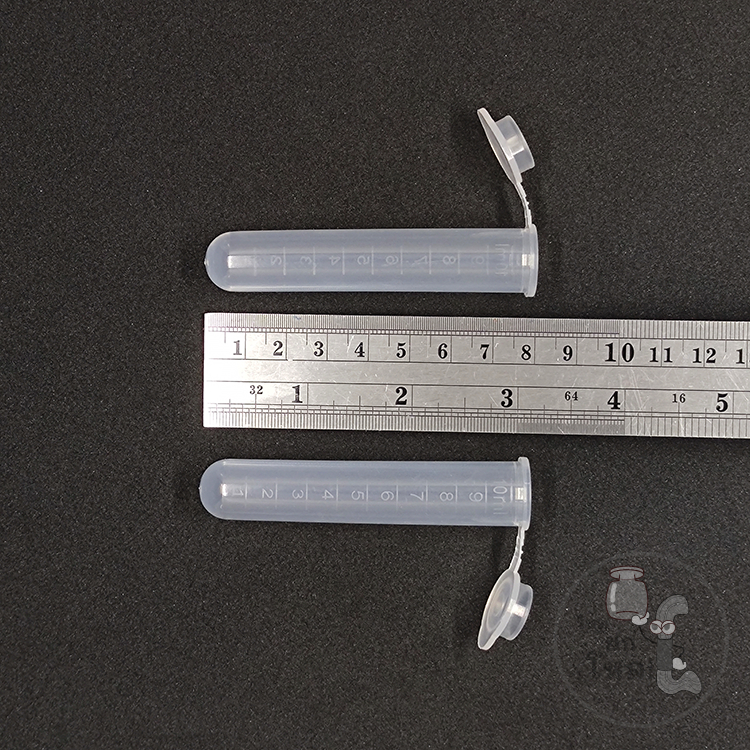 (แพ็ก 3 ชิ้น)หลอดพลาสติกเก็บเข็มเย็บผ้า ขนาดสูง 7.8 cm - รูปที่ 2