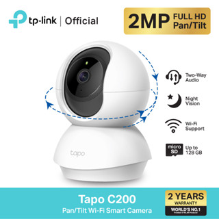 TP-Link Tapo C200 ภาพคมชัด 2 MP / Tapo C210 ภาพคมชัด 3 MP  Wi-fi Wireless IP Camera กล้องวงจรปิด รับประกัน 2 ปี