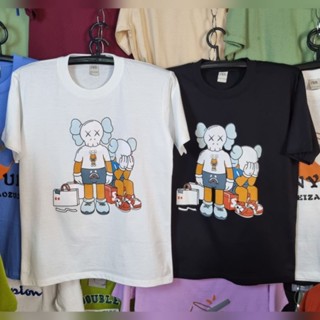 เสื้อยืดคอกลมแขนสั้นสกรีนหน้าลายการ์ตูน